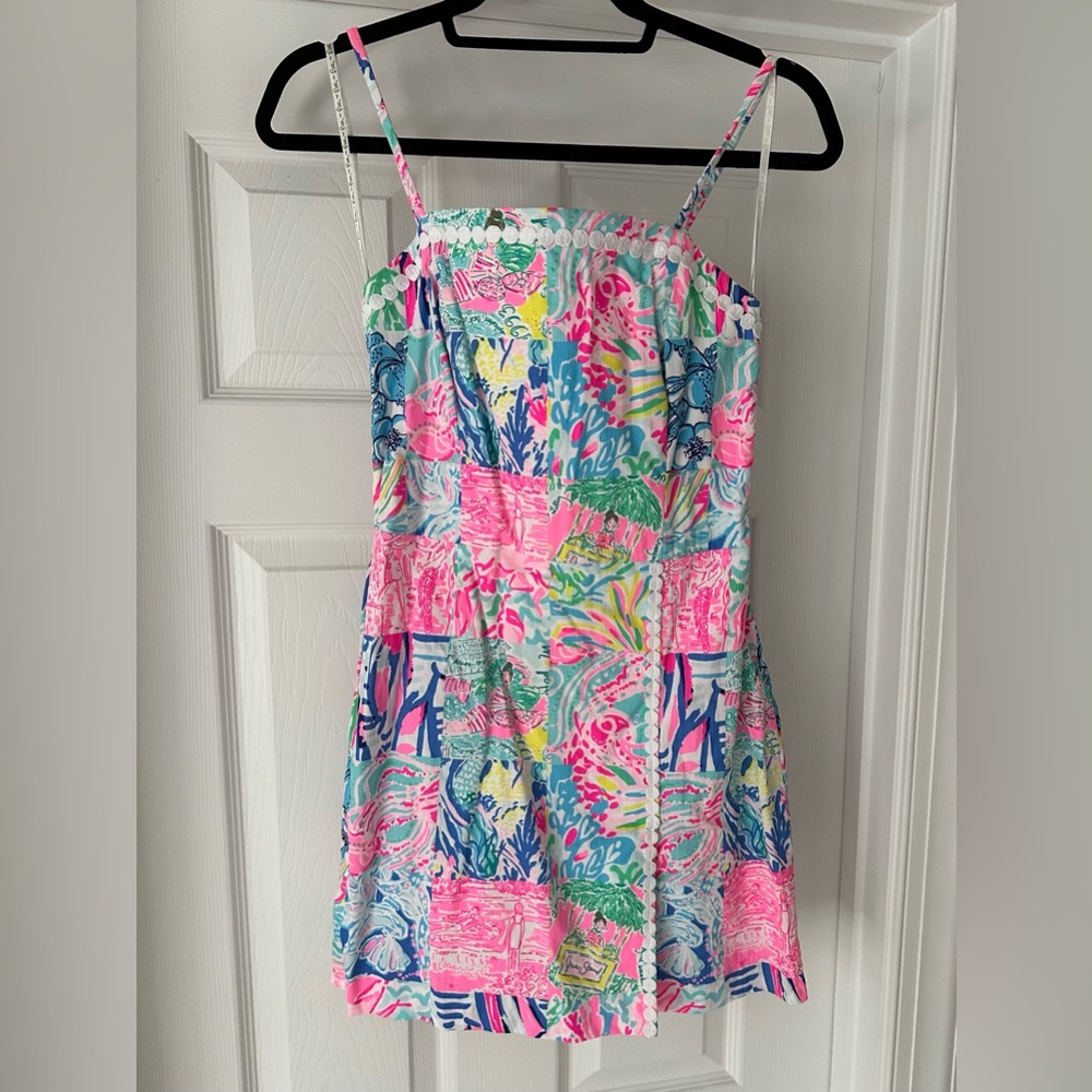 Lilly Pulitzer Jesse Romper in Summer Remix Patch - Size 0 like new!